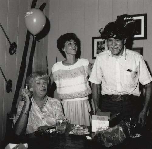 Unidentified Office Party of 2 Women & 1 Man - (2 of 3)