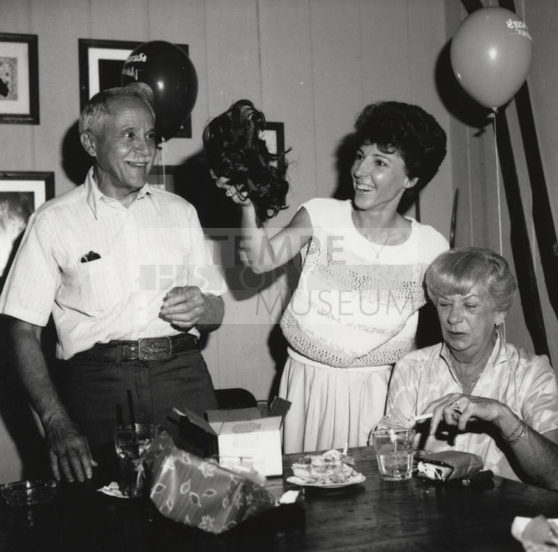 Unidentified Office Party of 2 Women & 1 Man - (3 of 3)