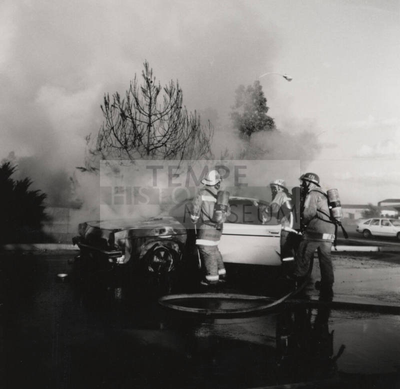 Car fire - Tempe Daily News - June 18, 1986 - (1 of 2)