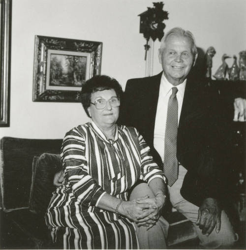 Unidentified couple in living room at home (2 of 2)