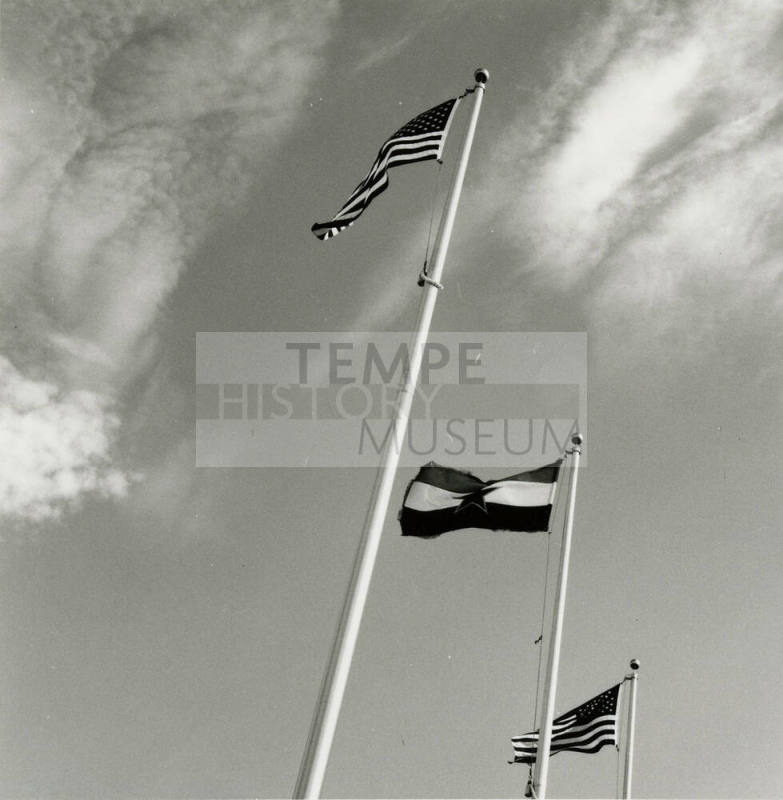 Salute to the flag.