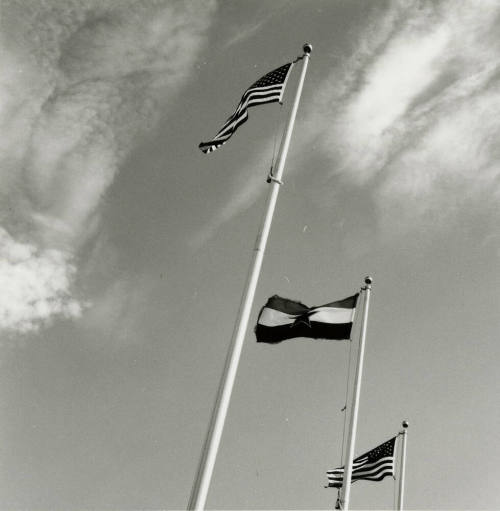 Salute to the flag.