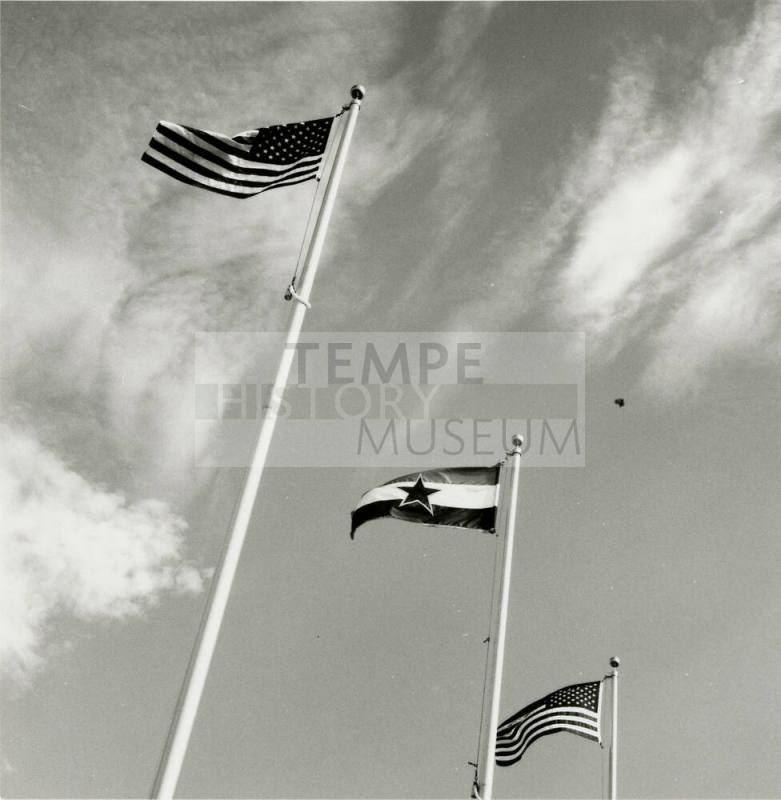 Salute to the flag.