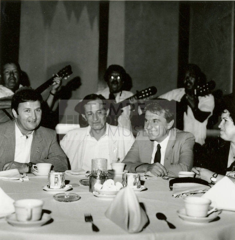 Man sitting at a table.