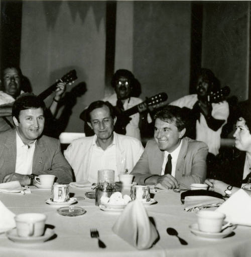 Man sitting at a table.