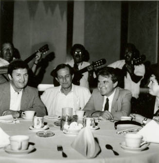 Man sitting at a table.