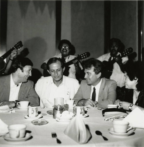 Man sitting at a table.