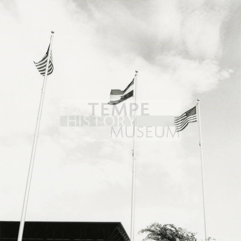 Salute to the flag.