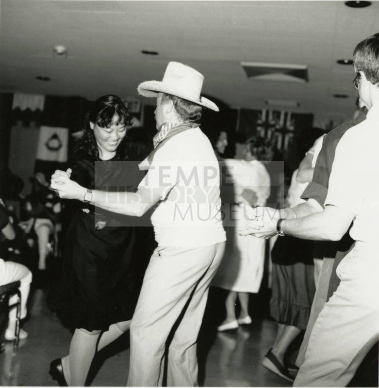 People dancing.