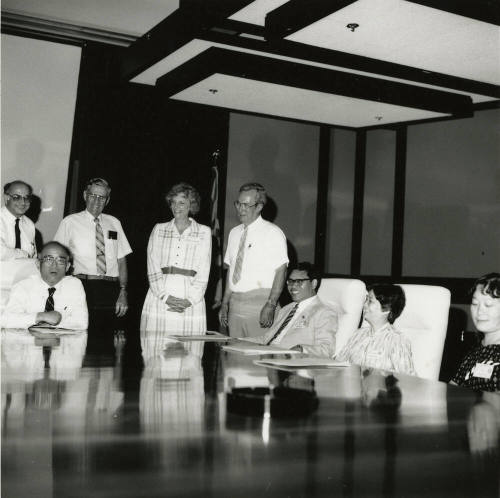 Sitting at committee.