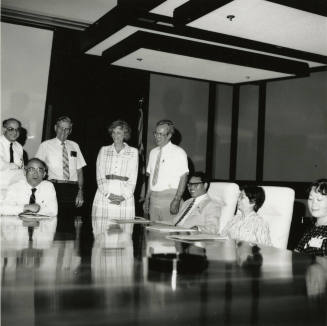 Sitting at committee.