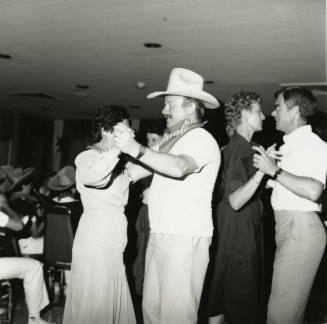 Dancing across the floor.