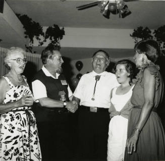People talking with each other.