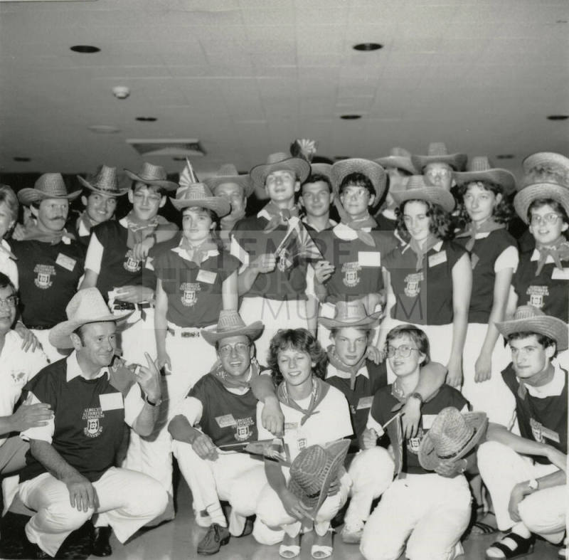 Unidentified Group of 'Cowboys' - (Student Exchange Program?)