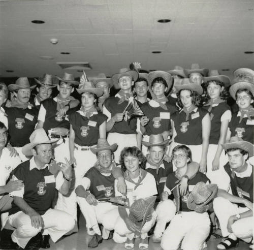 Unidentified Group of 'Cowboys' - (Student Exchange Program?)