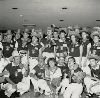 Unidentified Group of 'Cowboys' - (Student Exchange Program?)