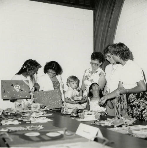 Gathering of women & children (1of 2)