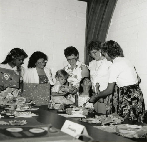 Gathering of women & children (2 of 2)