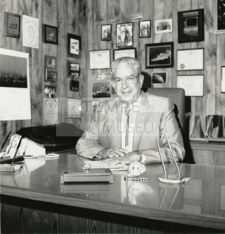Man at corporate desk