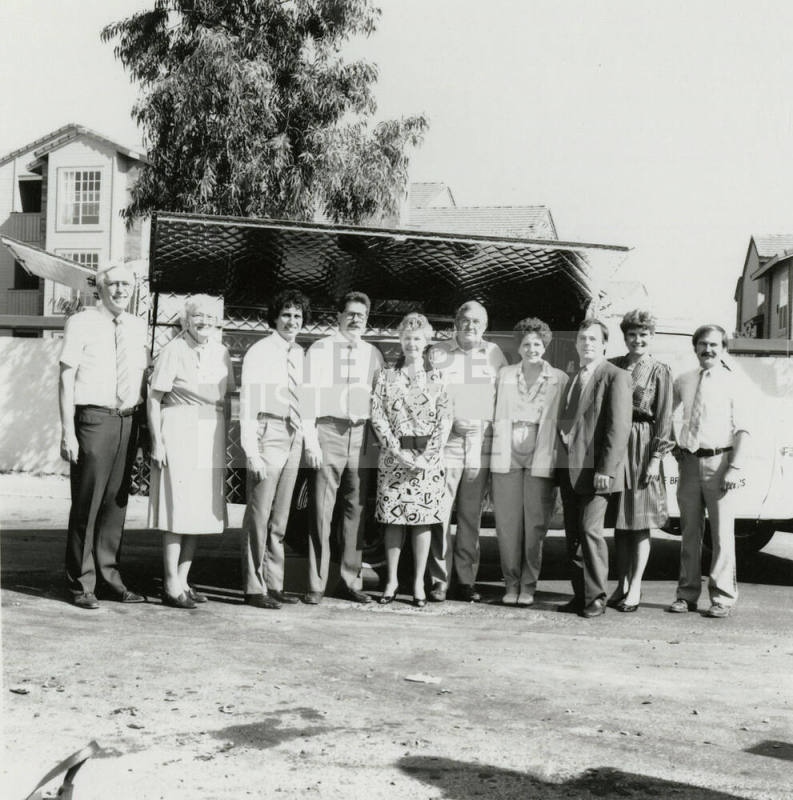 Group Photo in Front of American Red Cross Truck