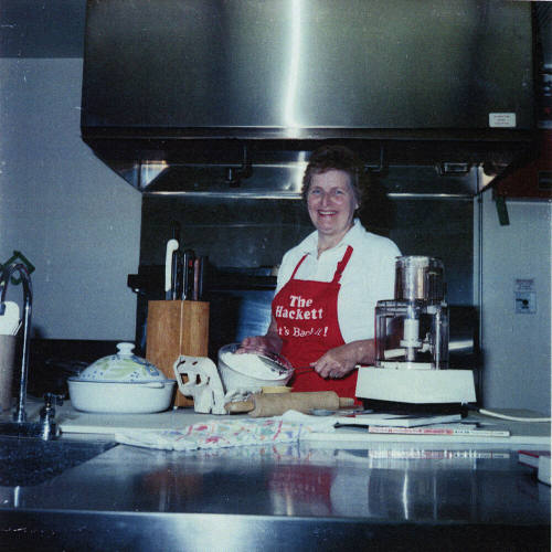 Unidentified cook at the Hackett House