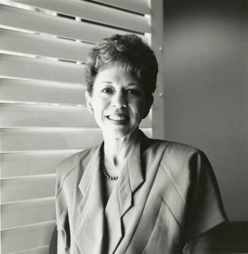 Woman looking at the camera.
