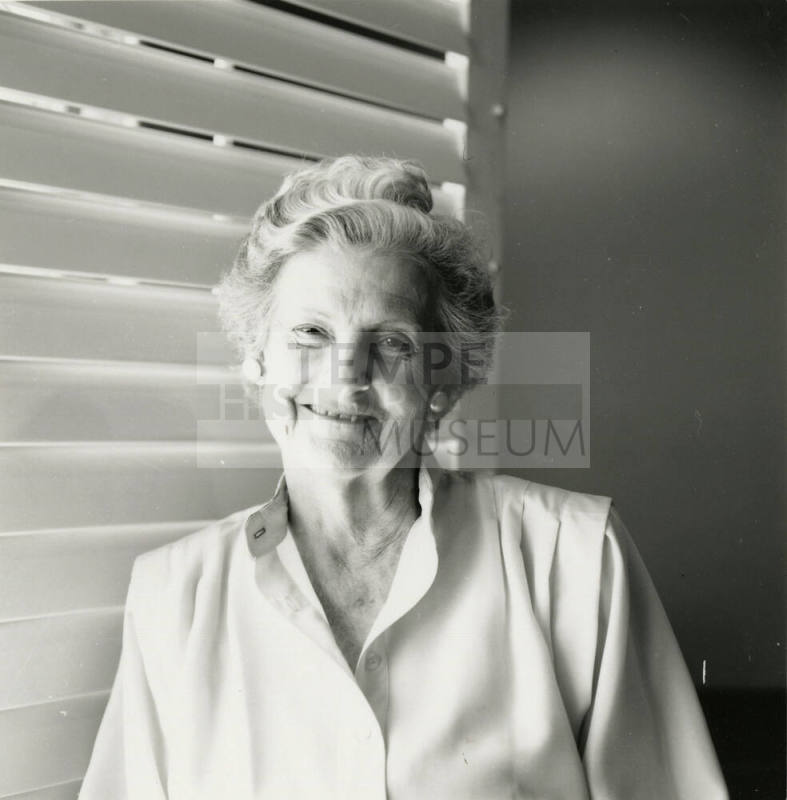 Woman looking at the camera.