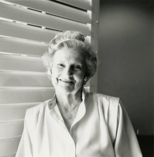 Woman looking at the camera.