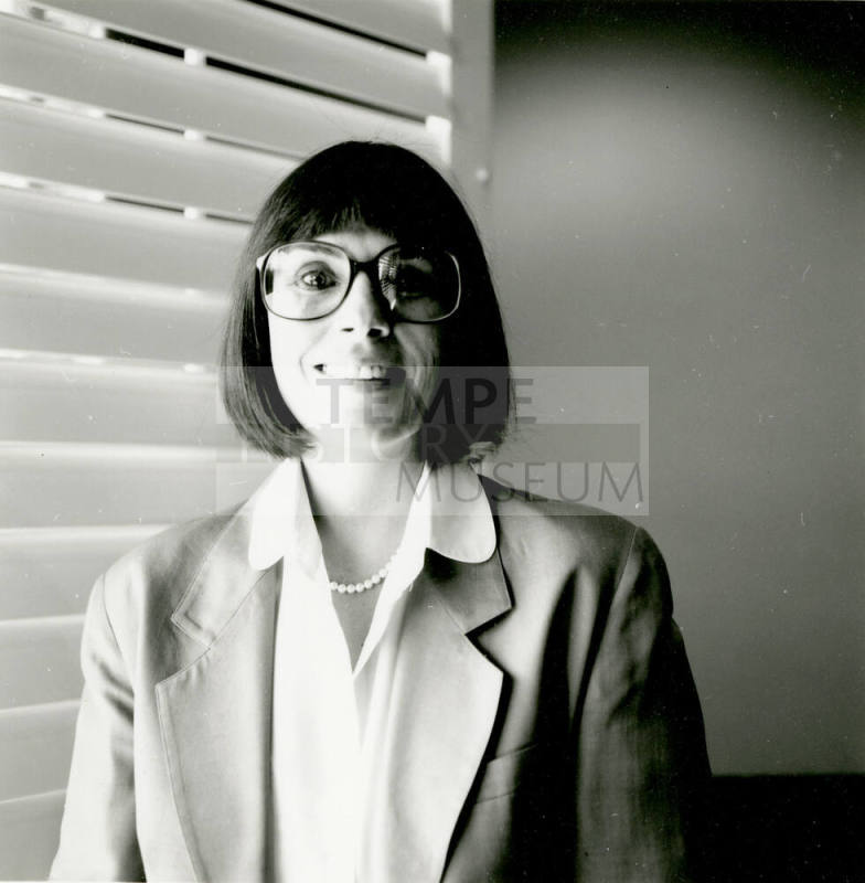 Woman looking at the camera.