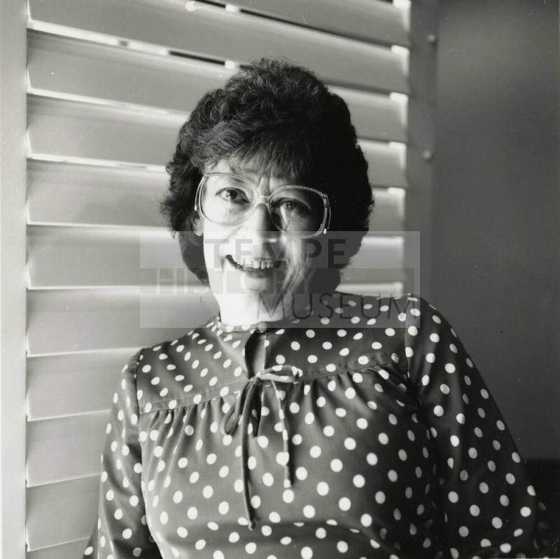 Woman looking at the camera.