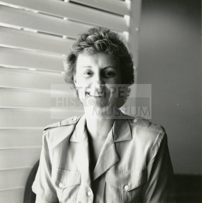 Woman looking at the camera.