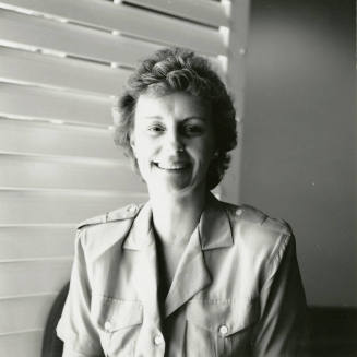 Woman looking at the camera.