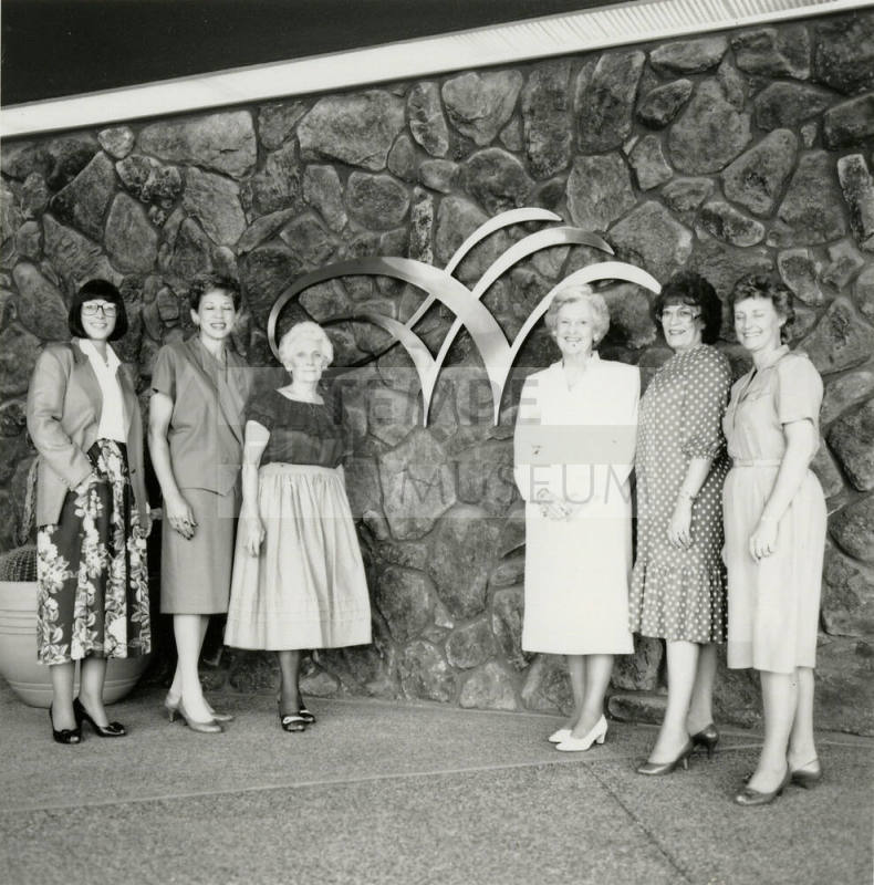 A group of woman posing for a photo. - October 5th 1987