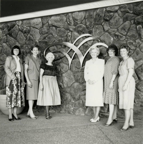 A group of woman posing for a photo. - October 5th 1987