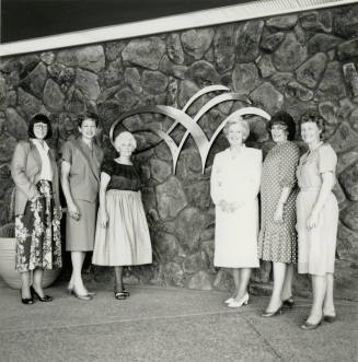 A group of woman posing for a photo. - October 5th 1987