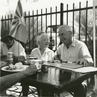 Sitting down for lunch