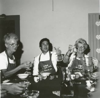 A toast at the Hackett House