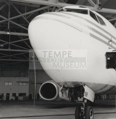 Airplane at the new America West Hanger