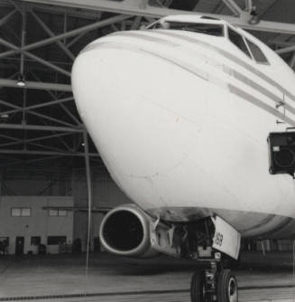 Airplane at the new America West Hanger