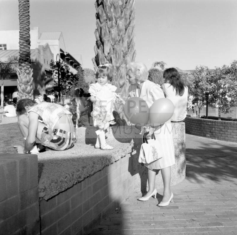 Tempe Magazine Summer Issue 1988: Muriel Geiger and Three Year old Janella Bacik