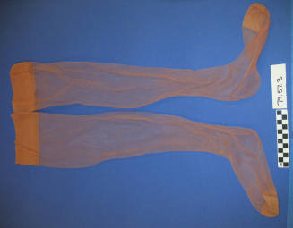 Pair of pink silk stockings