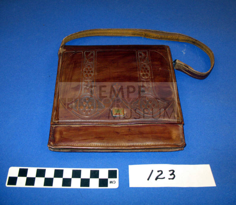 Brown leather purse