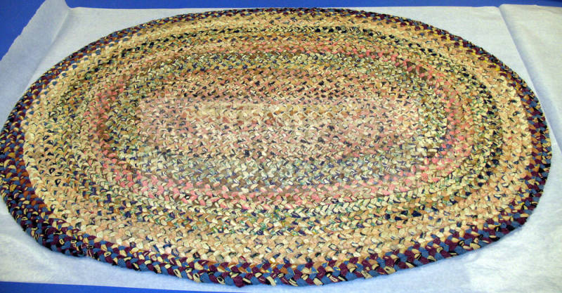 Braided rag rug