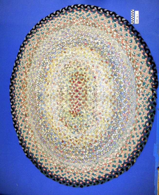 Braided rag rug