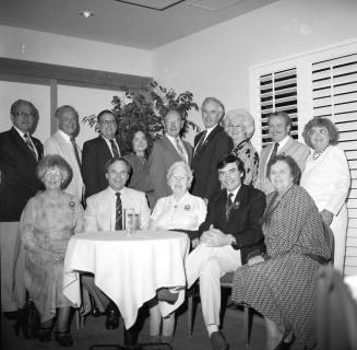 Large group inside a restaurant