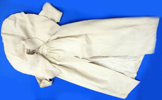 Toddler's white wool challis coat