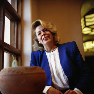 Unidentified Seated Blonde Woman (2 of 2) - Tempe Magazine