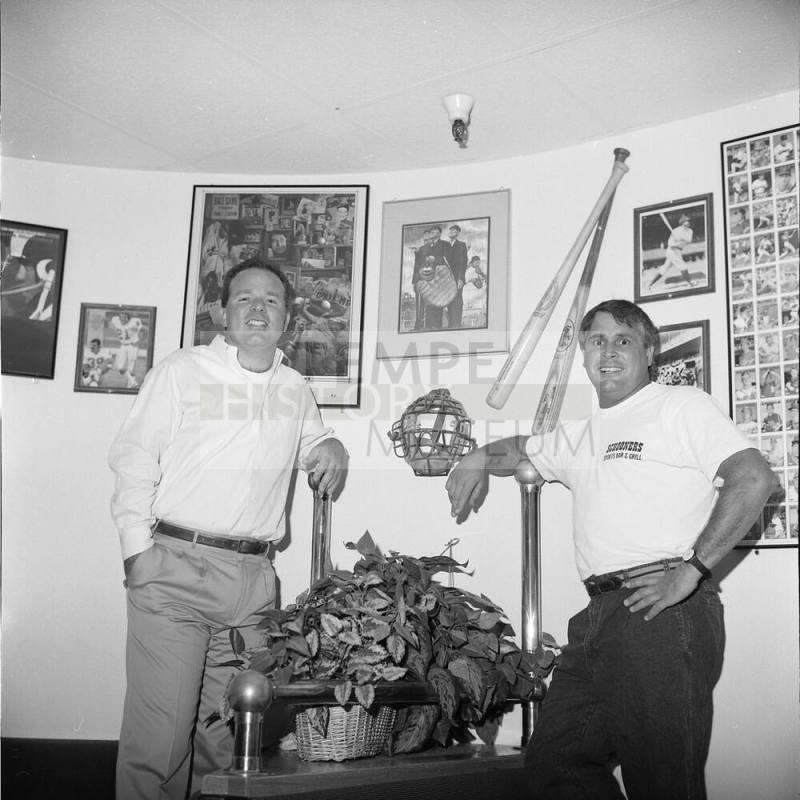 Jim Skoda, Jim Keller of Schooner's Sport Bar and Grill at Rural and Weber