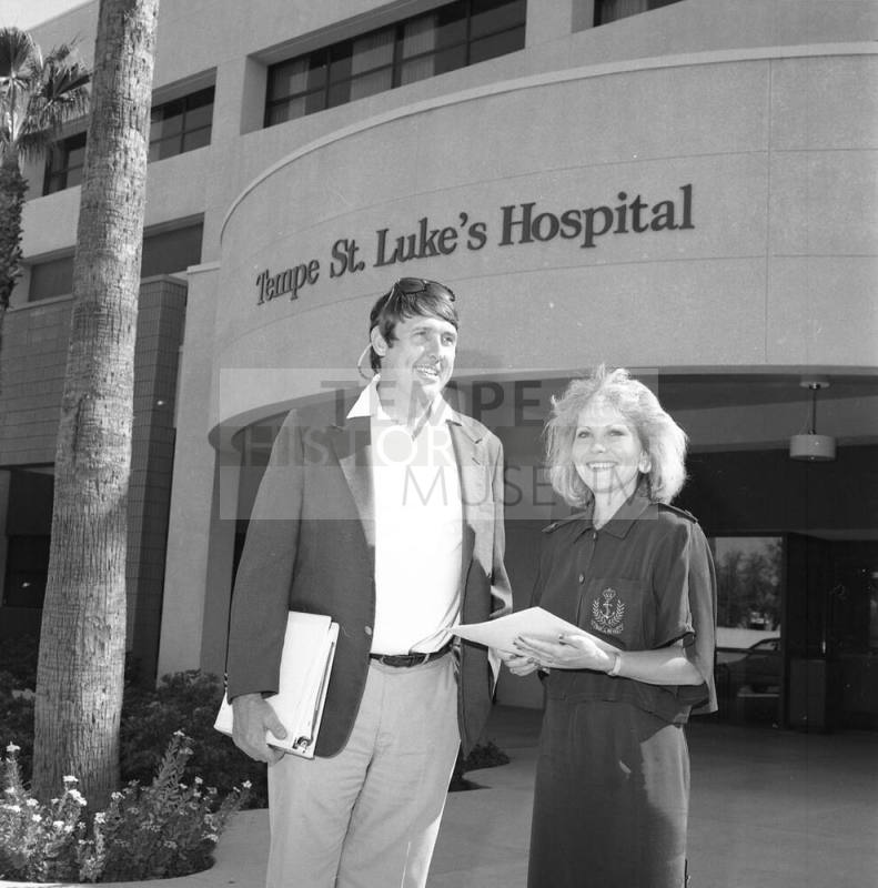 4th Annual Governor's Ball Tempe St. Luke's co-chairs Carol Royse and John Bobbling (will be 2/10/90)