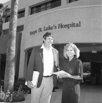 4th Annual Governor's Ball Tempe St. Luke's co-chairs Carol Royse and John Bobbling (will be 2/10/90)